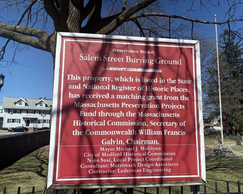 Salem Street Burying Ground Marker image. Click for full size.