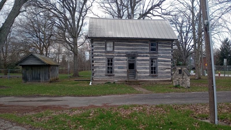 Log Smoke House - Dammeyer Marker. Click for full size. Log Smoke House - Dammeyer Marker image. Click for full size.