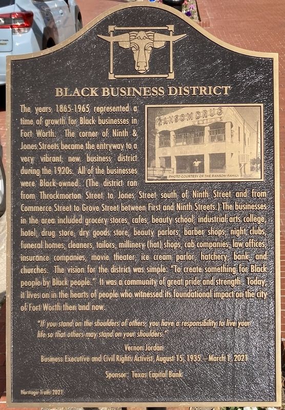 Black Business District Marker image. Click for full size.
