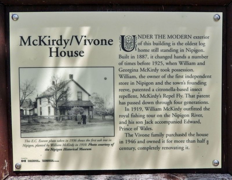 McKirdy / Vivone House Marker image. Click for full size.