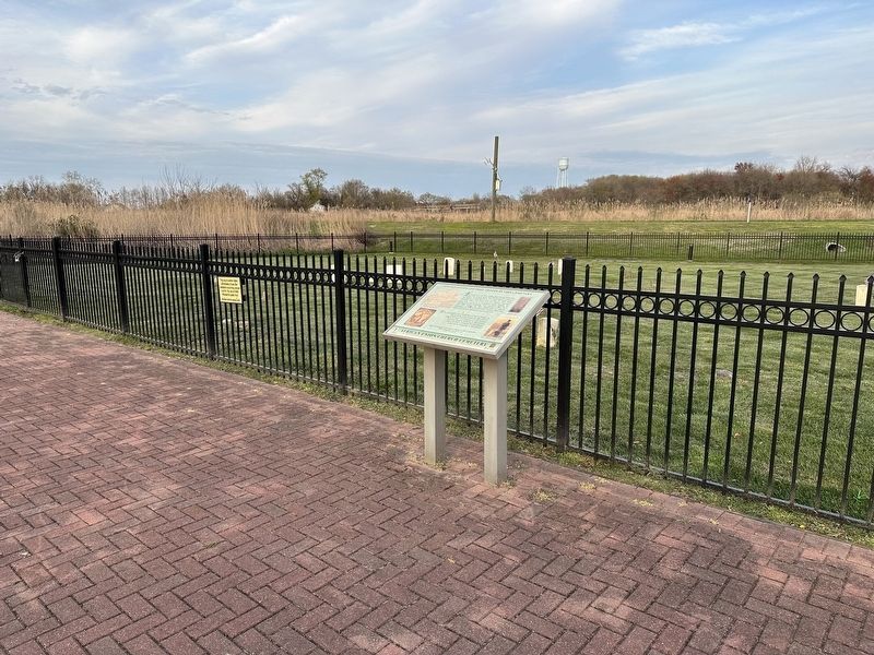 United States Colored Troops in this Cemetery Marker wide view image. Click for full size.