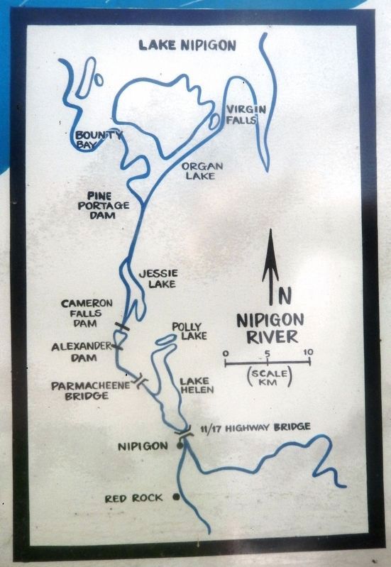 Marker detail: Nipigon River Map. Click for full size. Marker detail: Nipigon River Map image. Click for full size.