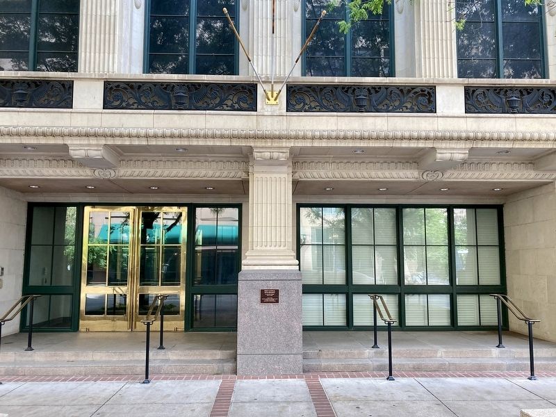First National Bank Building Marker image. Click for full size.