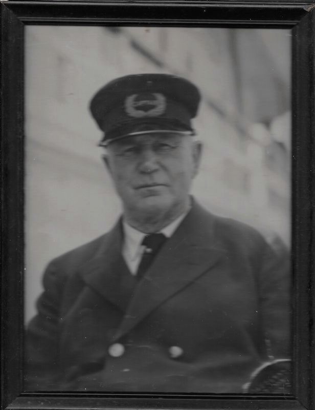 Captain Arthur Batten at his retirement image. Click for full size.