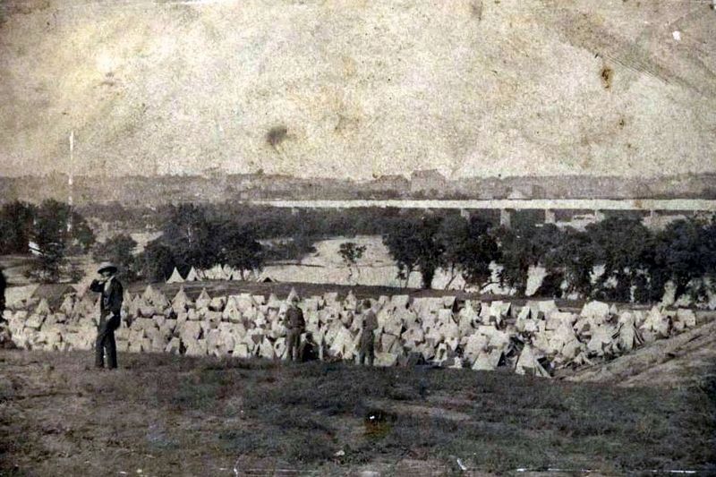 Belle Isle Prison Camp. Click for full size. Belle Isle Prison Camp image. Click for full size.