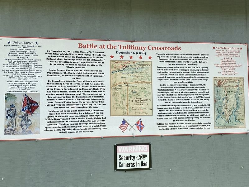 Battle at Tulifinny Crossroads Marker image. Click for full size.