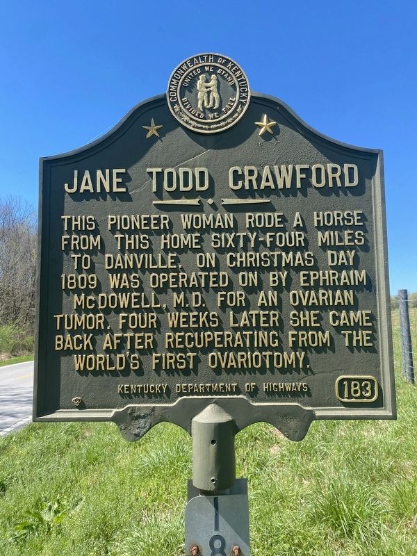 Jane Todd Crawford Marker image. Click for full size.
