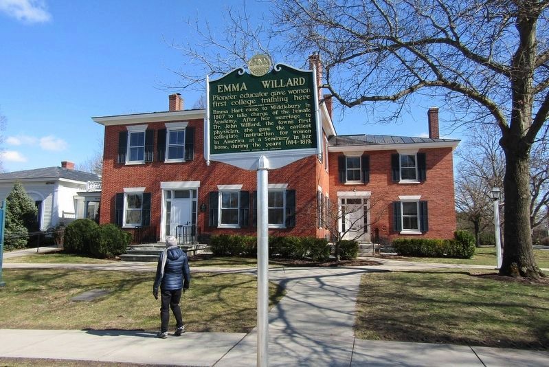 Emma Willard Marker. Click for full size. Emma Willard Marker image. Click for full size.