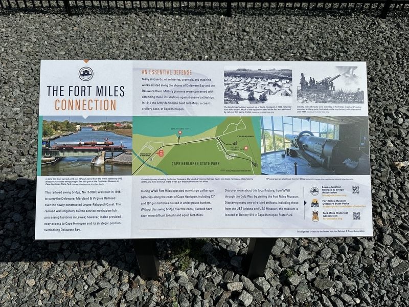 The Fort Miles Connection Marker image. Click for full size.