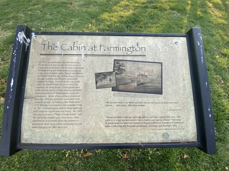 The Cabin at Farmington Marker image. Click for full size.