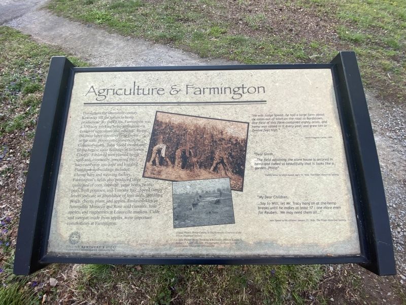 Agriculture & Farmington Marker image. Click for full size.