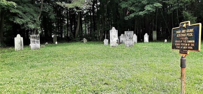 Jedediah Peck wide view with marker image. Click for full size.