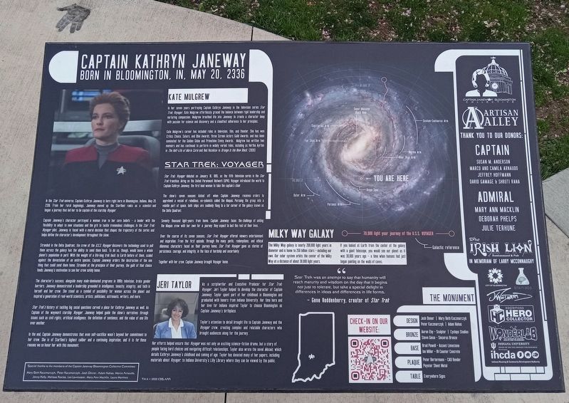 Captain Kathryn Janeway Marker image. Click for full size.