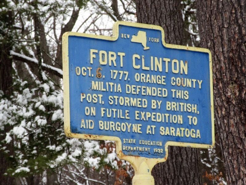 Fort Clinton Marker image. Click for full size.