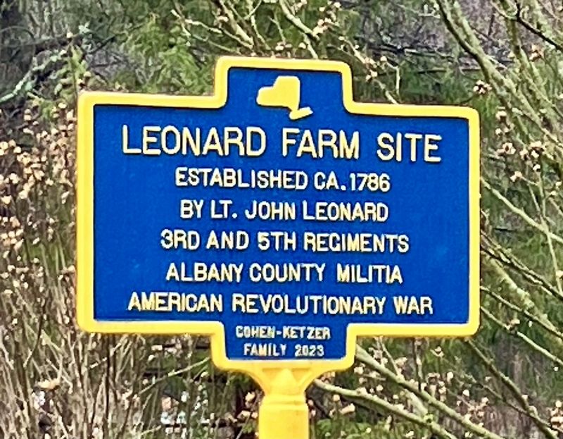 Leonard Farm Site Marker image. Click for full size.