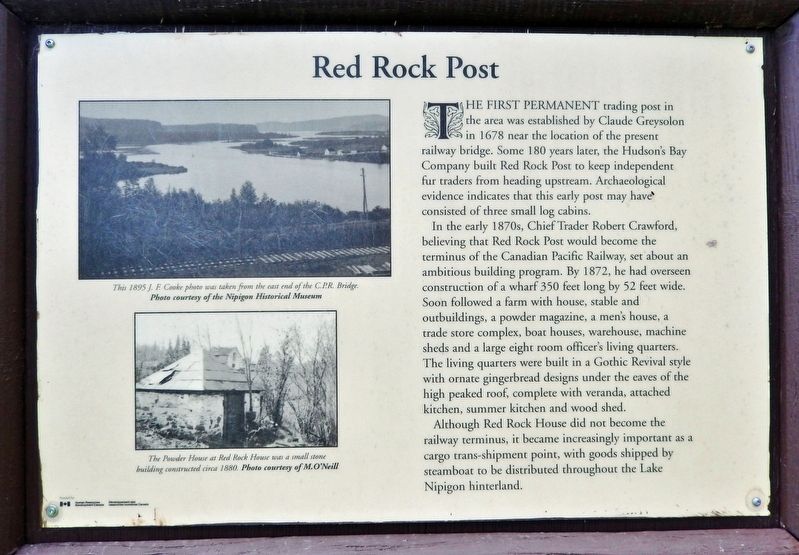Red Rock Post Marker image. Click for full size.