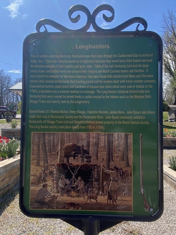 Longhunters / George Washington's Deer Park Marker image. Click for full size.