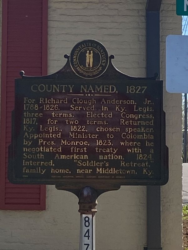 County Named, 1827 Marker. Click for full size. County Named, 1827 Marker image. Click for full size.