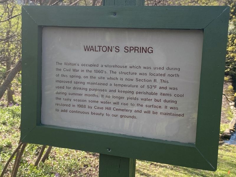 Walton's Spring Marker image. Click for full size.