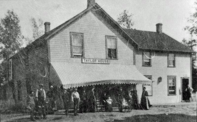 Marker detail: The Taylor House in the 1890�s image. Click for full size.