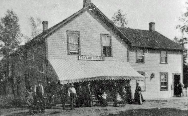 Marker detail: The Taylor House in the 1890s image. Click for full size.