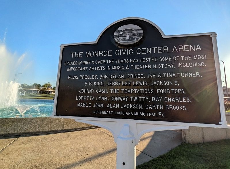 The Monroe Civic Center Arena Marker, Side One image. Click for full size.