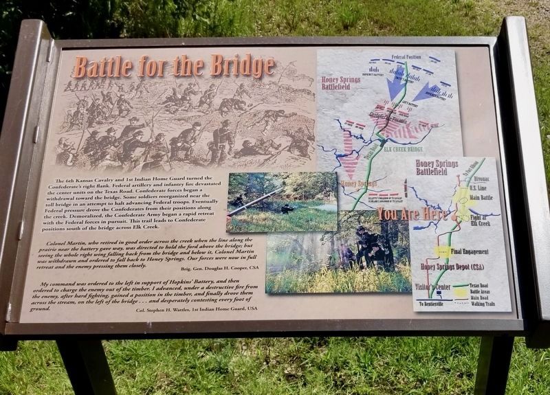 Battle for the Bridge Marker image. Click for full size.