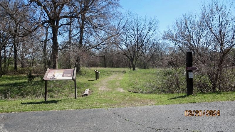 Prelude to Battle Trailhead Marker. Click for full size. Prelude to Battle Trailhead Marker image. Click for full size.