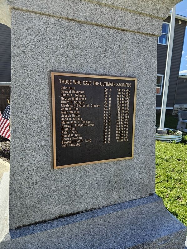 In Memory of the Union Soldiers & Sailors of the Civil War 1861 - 1865 Monument - 3rd Side image. Click for full size.