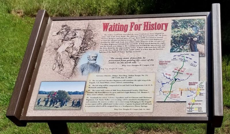 Waiting for History Trailhead Marker. Click for full size. Waiting for History Trailhead Marker image. Click for full size.