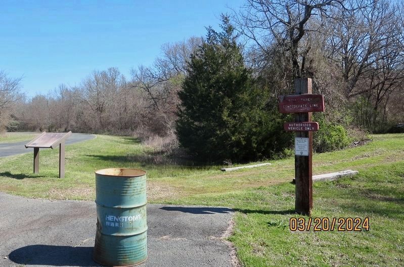Waiting for History Trailhead Marker on left.. Click for full size. Waiting for History Trailhead Marker on left. image. Click for full size.