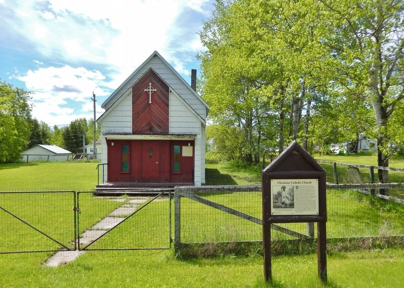 Ukrainian Catholic Church Marker. Click for full size. Ukrainian Catholic Church Marker image. Click for full size.