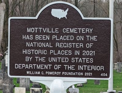 Mottville Cemetery Marker image. Click for full size.