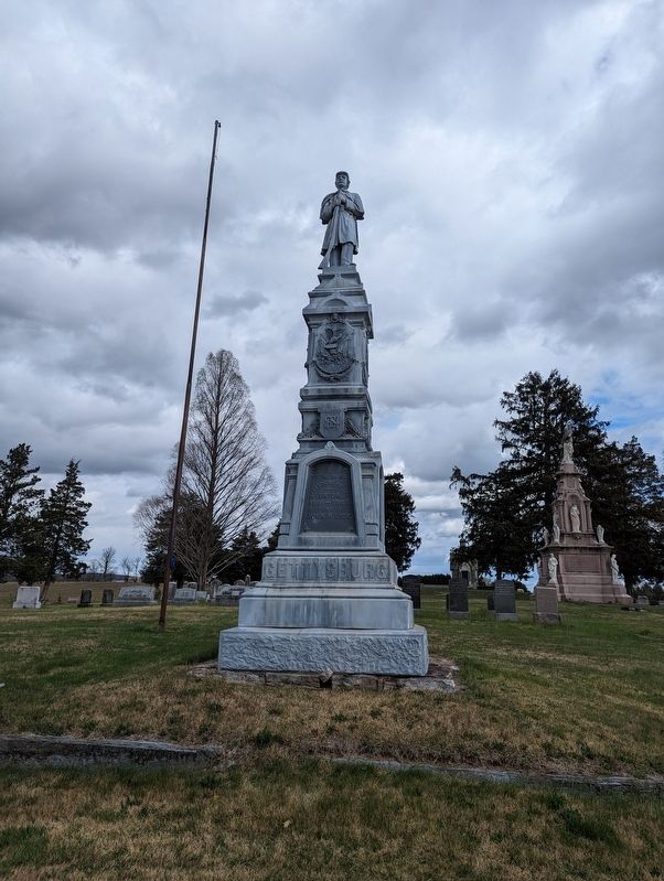 Erected to the brave defenders of the Union Marker image. Click for full size.