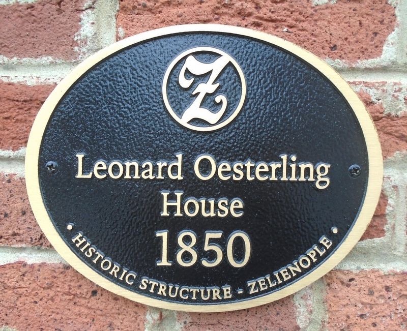 Leonard Oesterling House Marker image. Click for full size.