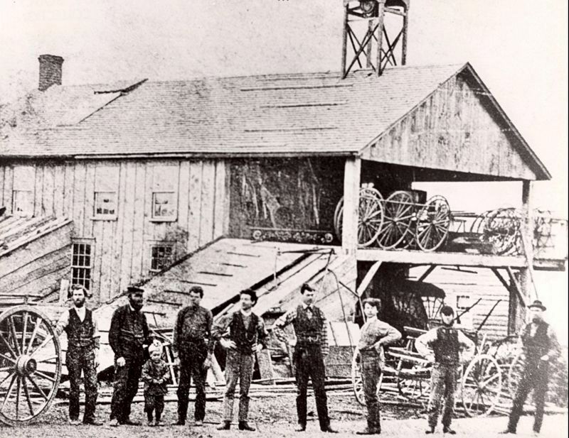 McLaughlin Carriage Works, Enniskillen, ca 1873. Click for full size. McLaughlin Carriage Works, Enniskillen, ca 1873 image. Click for full size.