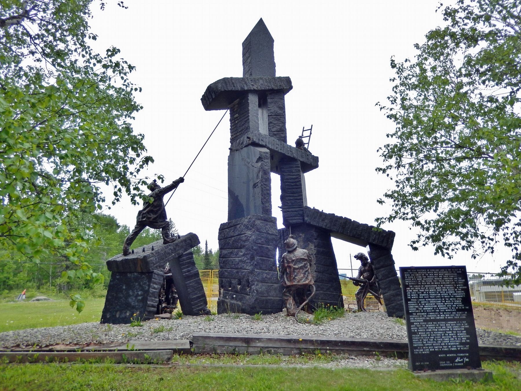 Kirkland Lake Miners Memorial. Click for full size. Kirkland Lake Miners Memorial image. Click for full size.