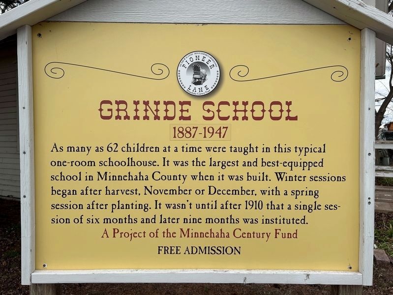 Grinde School Marker image. Click for full size.