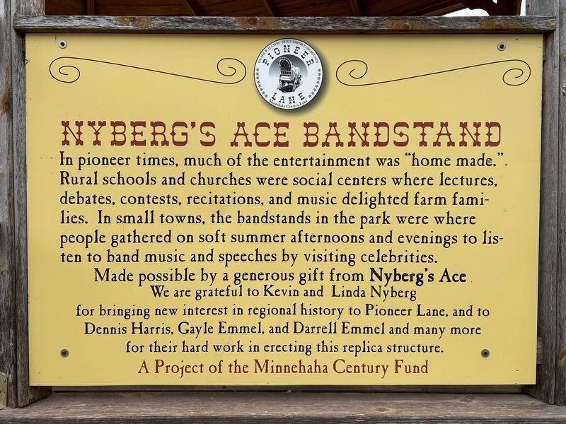 Nyberg's Ace Bandstand Marker image. Click for full size.