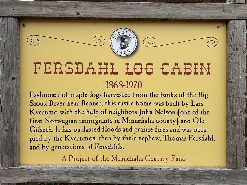 Fersdahl Log Cabin Marker image. Click for full size.
