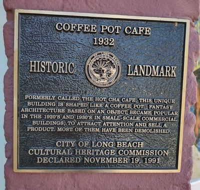 Coffee Pot Cafe Marker image. Click for full size.