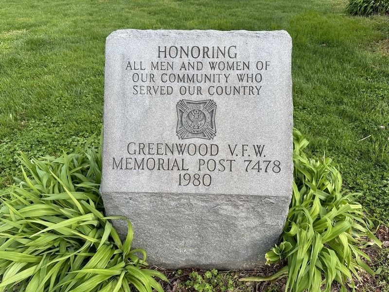 Greenwood V.F.W. Marker image. Click for full size.