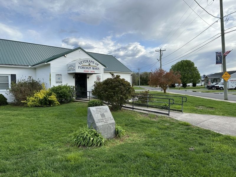 Greenwood V.F.W. Marker wide view image. Click for full size.