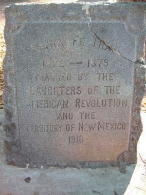 Santa Fe Trail Marker. Click for full size. Santa Fe Trail Marker image. Click for full size.