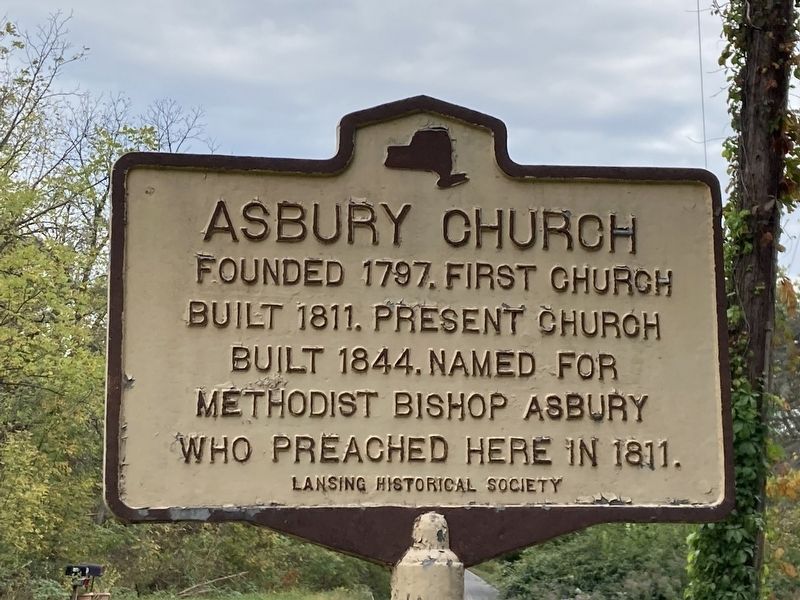 Asbury Church Marker. Click for full size. Asbury Church Marker image. Click for full size.