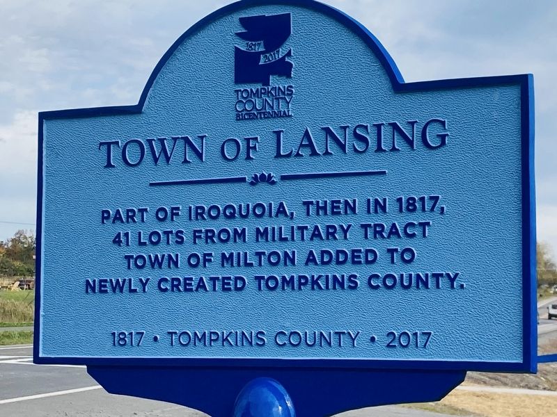 Town of Lansing Marker image. Click for full size.