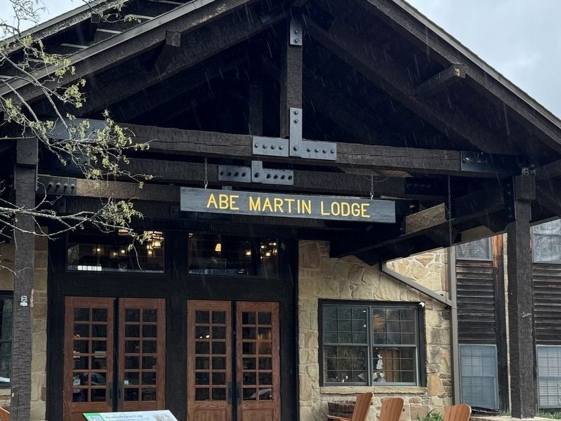 Front entrance to the Abe Martin Lodge image. Click for full size.