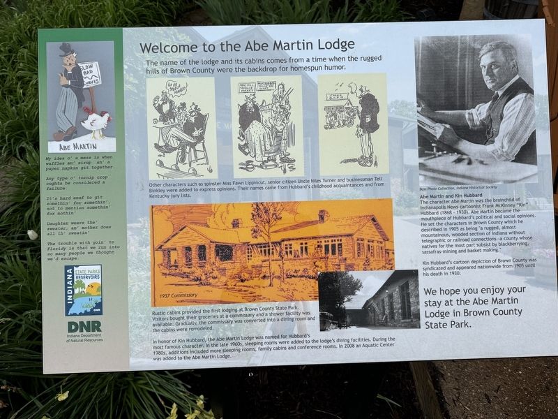 Welcome to the Abe Martin Lodge Marker image. Click for full size.