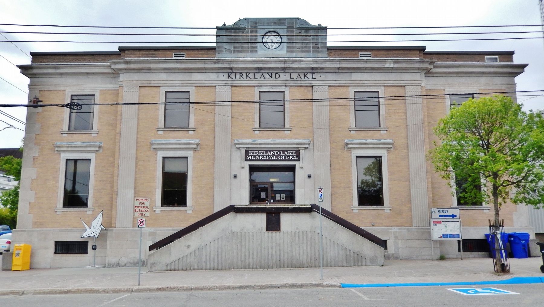 Kirkland Lake Municipal Office (<i>north/front elevation</i>). Click for full size. Kirkland Lake Municipal Office (<i>north/front elevation</i>) image. Click for full size.