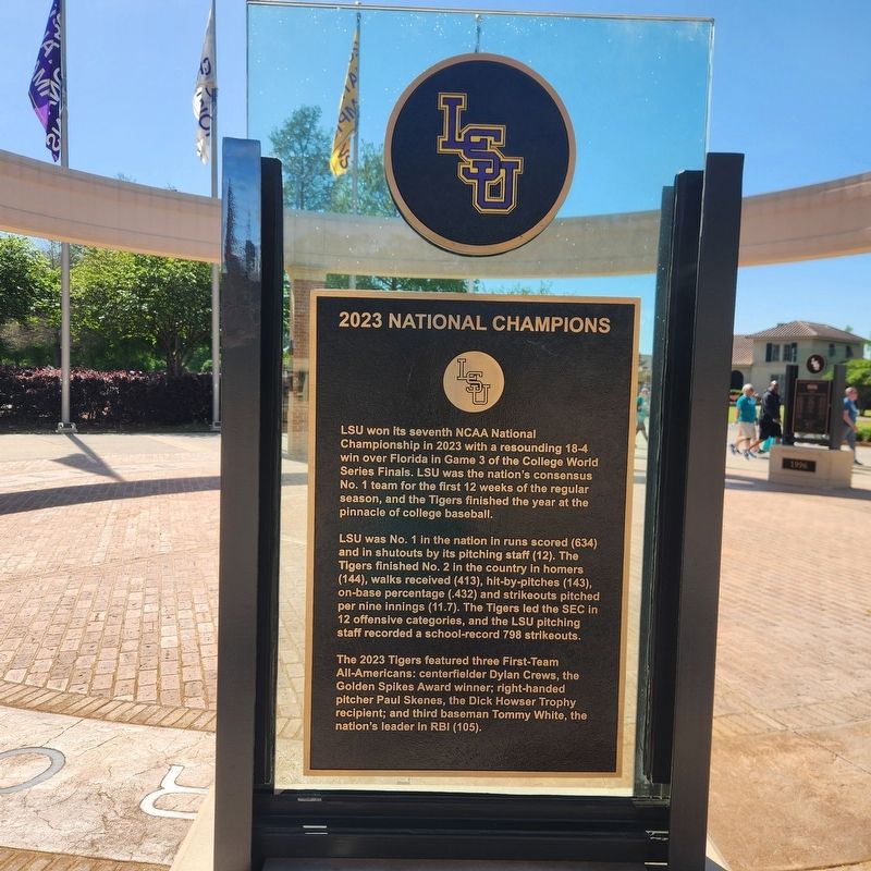 2023 National Champions Marker. Click for full size. 2023 National Champions Marker image. Click for full size.